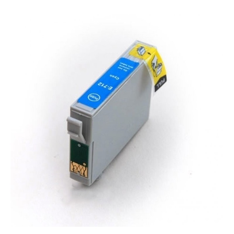 Cartouche compatible EPSON T0712 cyan Cartouche compatible EPSON T0712 cyan